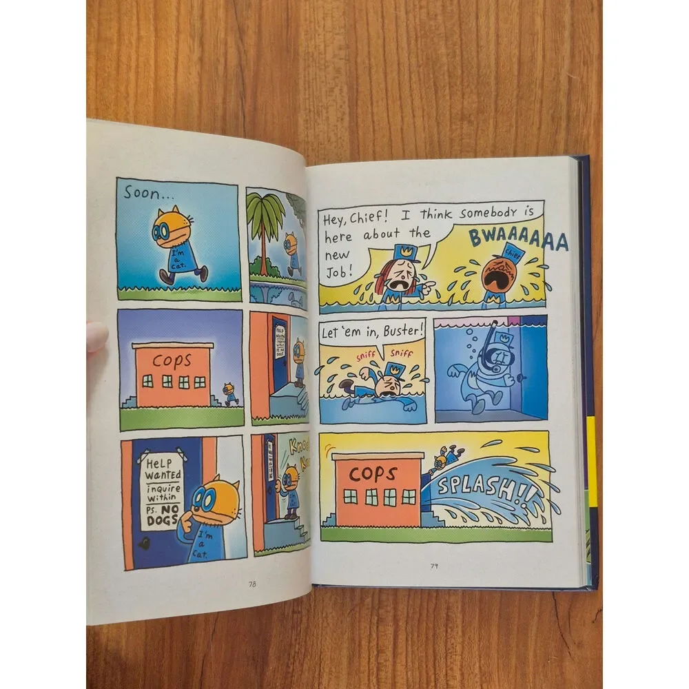 Dog Man #9: Grime and Punishment by Dav Pilkey (2020, Hardcover) NO CARDS s5